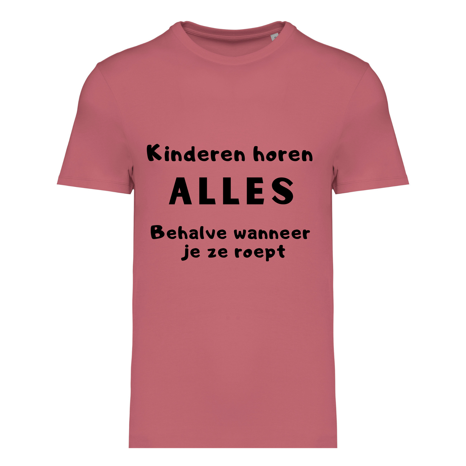 Kinderen horen ALLES – T-shirt