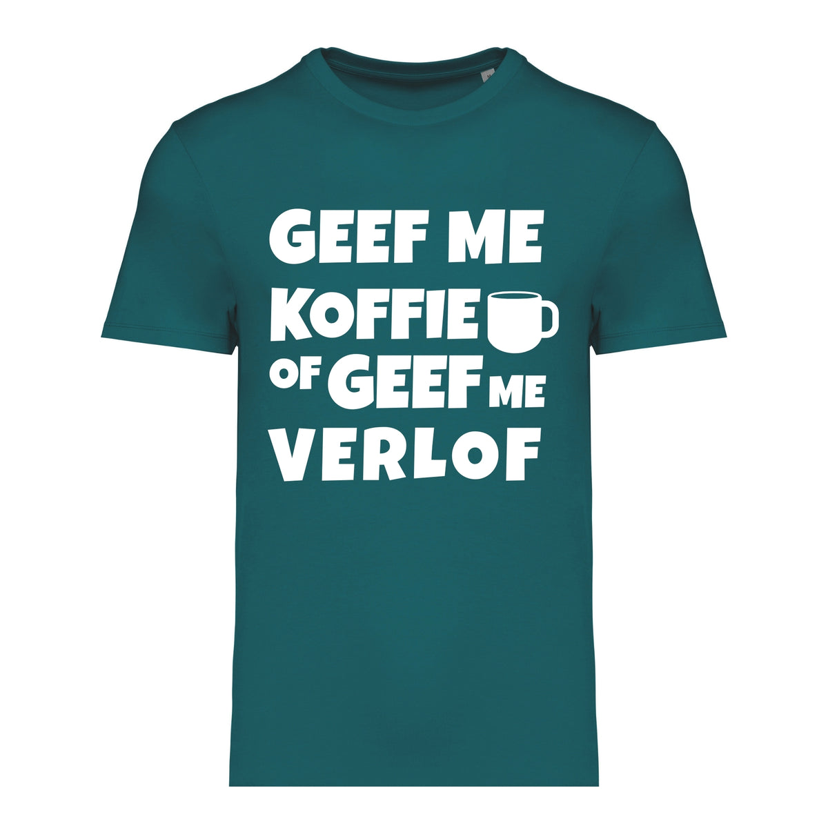 Geef me koffie of geef me verlof – T-shirt