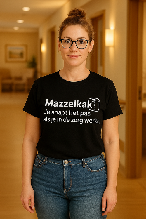 T-shirt zorg - mazzelkak